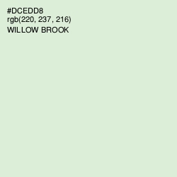#DCEDD8 - Willow Brook Color Image